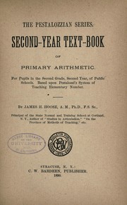 Cover of: The Pestalozzian series: Second-year text-book of primary arithmetic ...