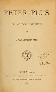 Cover of: Peter Plus by Arne Einar Christiansen