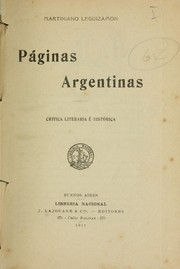Cover of: Páginas argentinas: critica literaria é histórica