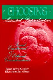 Cover of: Choosing Assisted Reproduction by Susan Cooper, Ellen Sarasohn Glazer