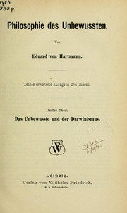 Cover of: Philosophie des Unbewussten