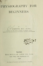 Cover of: Physiography for beginners
