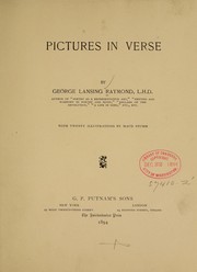 Cover of: Pictures in verse by George Lansing Raymond