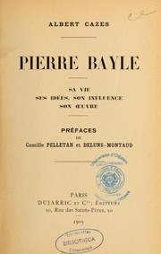 Cover of: Pierre Bayle