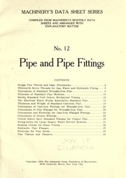 Cover of: Pipe and pipe fittings by 