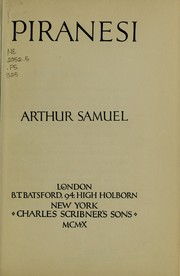 Cover of: Piranesi by Arthur Michael Samuel