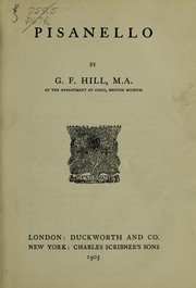 Cover of: Pisanello by Sir George Francis Hill