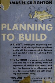 Cover of: Planning to build.