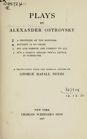 Cover of: Plays by Aleksandr Nikolaevich Ostrovsky