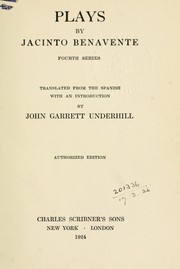 Cover of: Plays: Translated from the Spanish with an introduction by John Garrett Underhill