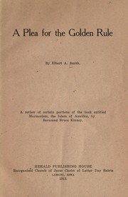 Cover of: A plea for the golden rule