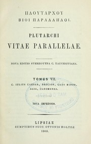 Cover of: Ploutarchou Bioi parallēloi by Plutarch, Plutarch