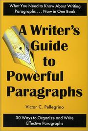 Cover of: A writer's guide to powerful paragraphs