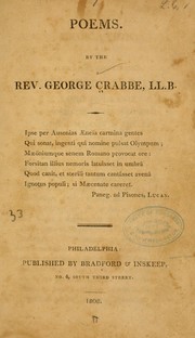 Cover of: Poems. by George Crabbe