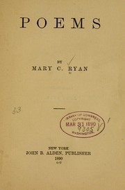 Poems by Mary C. Ryan