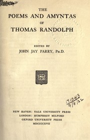 Cover of: Poems and Amyntas by Randolph, Thomas