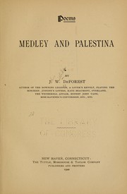 Cover of: Poems: Medley and Palestina