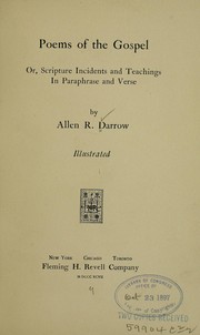 Cover of: Poems of the gospel by Allen R. Darrow