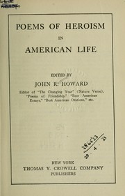 Cover of: Poems of heroism in American life | Howard, John Raymond