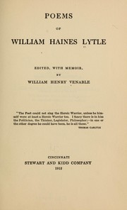 Cover of: Poems of William Haines Lytle