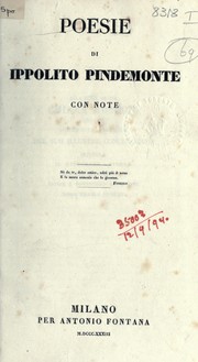 Cover of: Poesie: con note