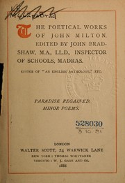 Cover of: Poetical works | John Milton
