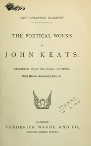 Cover of: Poetical works, reprinted from the early editions, with memoir, explanatory notes, &c