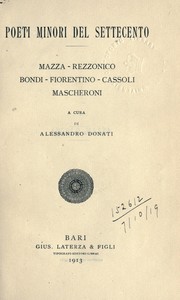 Cover of: Poeti minori del Settecento