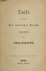 Cover of: Poetische Werke