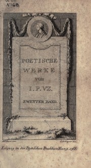 Cover of: Poetische Werke