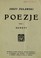 Cover of: Poezje