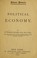 Cover of: Political economy.