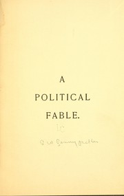 Cover of: A political fable. by Samuel W. Pennypacker
