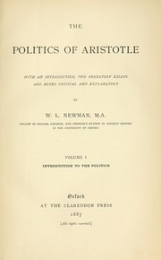 Cover of: The Politics of Aristotle by 