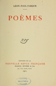 Cover of: Poèmes