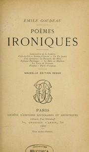 Cover of: Poèmes ironiques