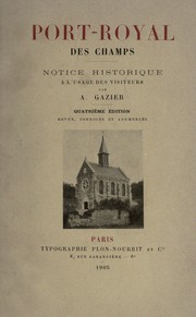 Cover of: Port-Royal des Champs