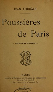 Cover of: Poussières de Paris by Lorrain, Jean