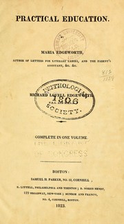 Cover of: Practical education. by Maria Edgeworth