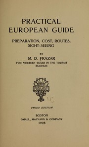 Cover of: Practical European guide by Mae Douglas Durell Frazar, Mae Douglas Durell Frazar