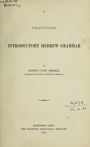 Cover of: A practical introductory Hebrew grammar