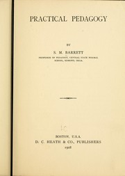 Cover of: Practical pedagogy by Barrett, S. M.