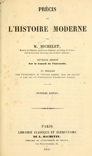 Cover of: Précis de l'histoire moderne