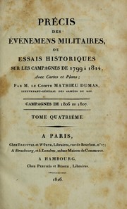 Precis des evenemens militaires by Dumas, Mathieu comte