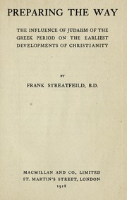 Cover of: Preparing the way | Frank Streatfeild