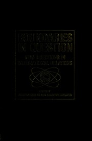 Cover of: Boundaries in question by edited by John MacMillan and Andrew Linklater.