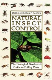 Cover of: Natural insect control by Warren Schultz, guest editor.