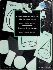 Cover of: Fundamentals of mathematics by Jack Barker