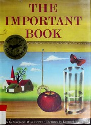 Cover of: The important book