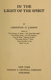 Cover of: In the light of the Spirit